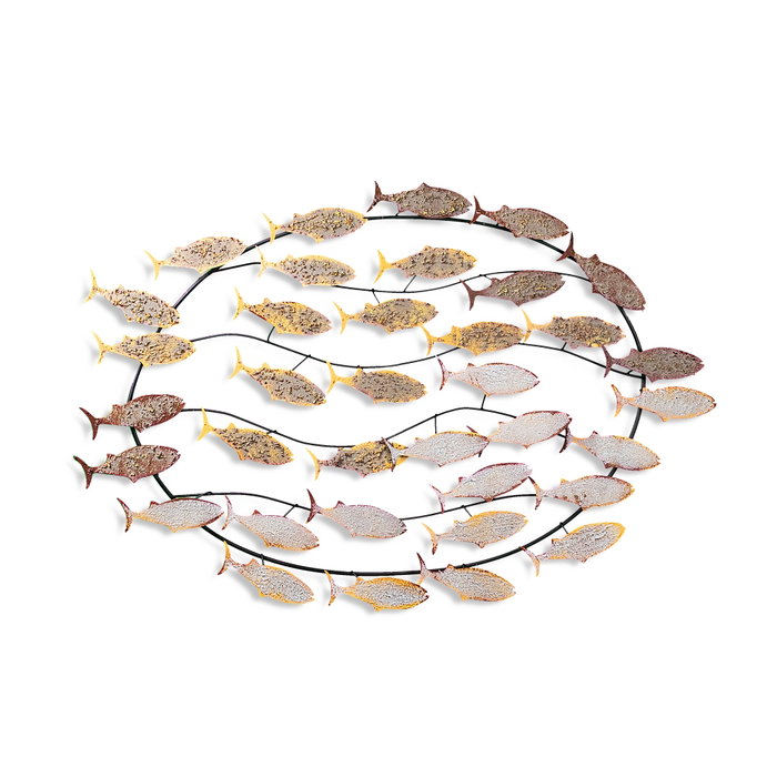 Wallity Alabalık 2 Escultura de pared de metal multicolor Wallity Alabalık 2 Escultura de pared de metal multicolor